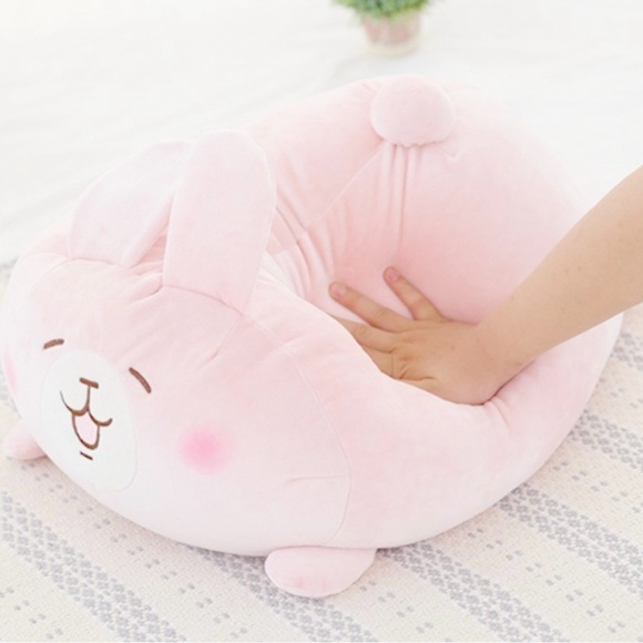 Kawaii happy Bunny plush pillow 19” x 9” x 10” - Picture 6 of 6